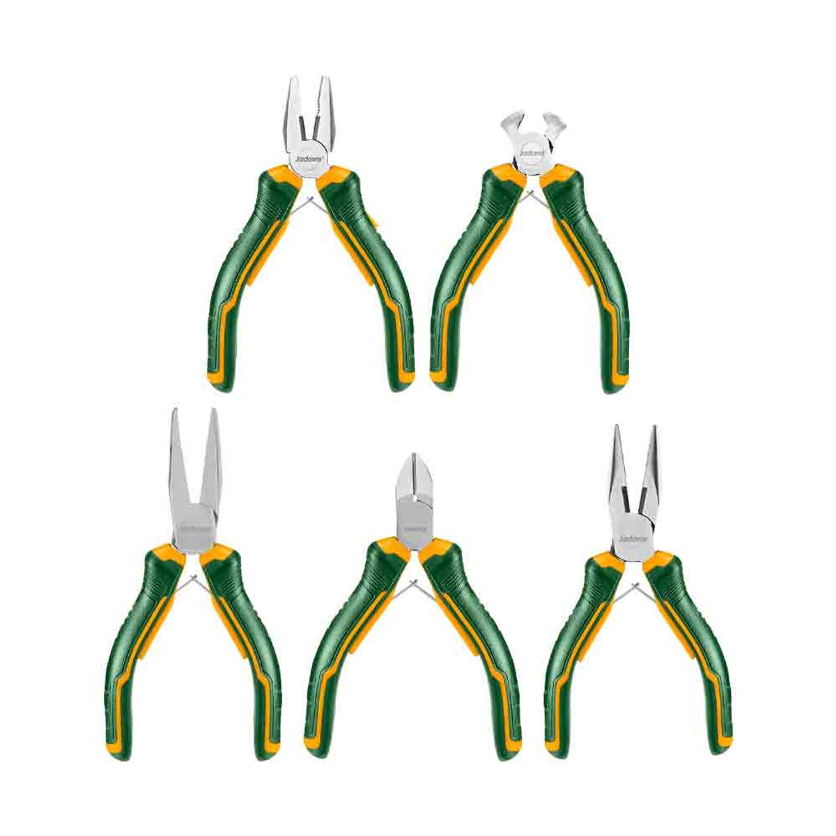 JADEVER - Set Mini Alicates 4,5 Pulgadas 5 Piezas JADEVER