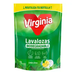 VIRGINIA - Lavaloza Biodegradable Limón Citrus 1 Lt