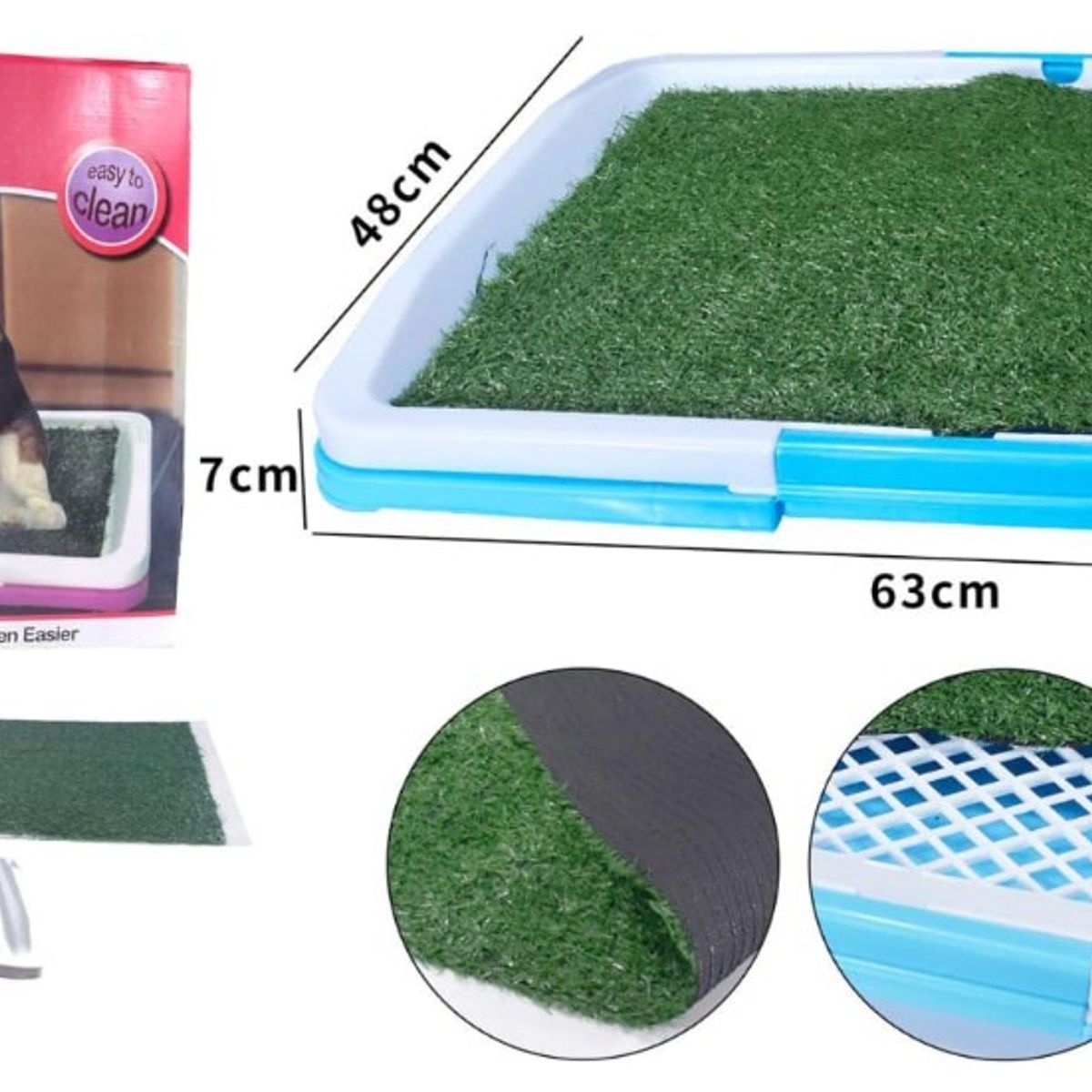 GENERICO - Baño Para Perros Gatos Ecológico Mascotas 48x63cm