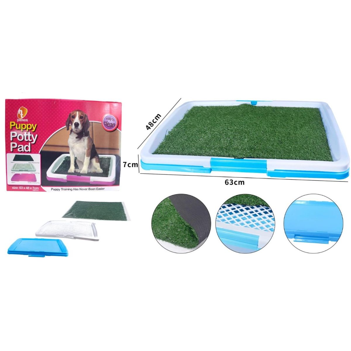 GENERICO - Baño Para Perros Gatos Ecológico Mascotas 48x63cm