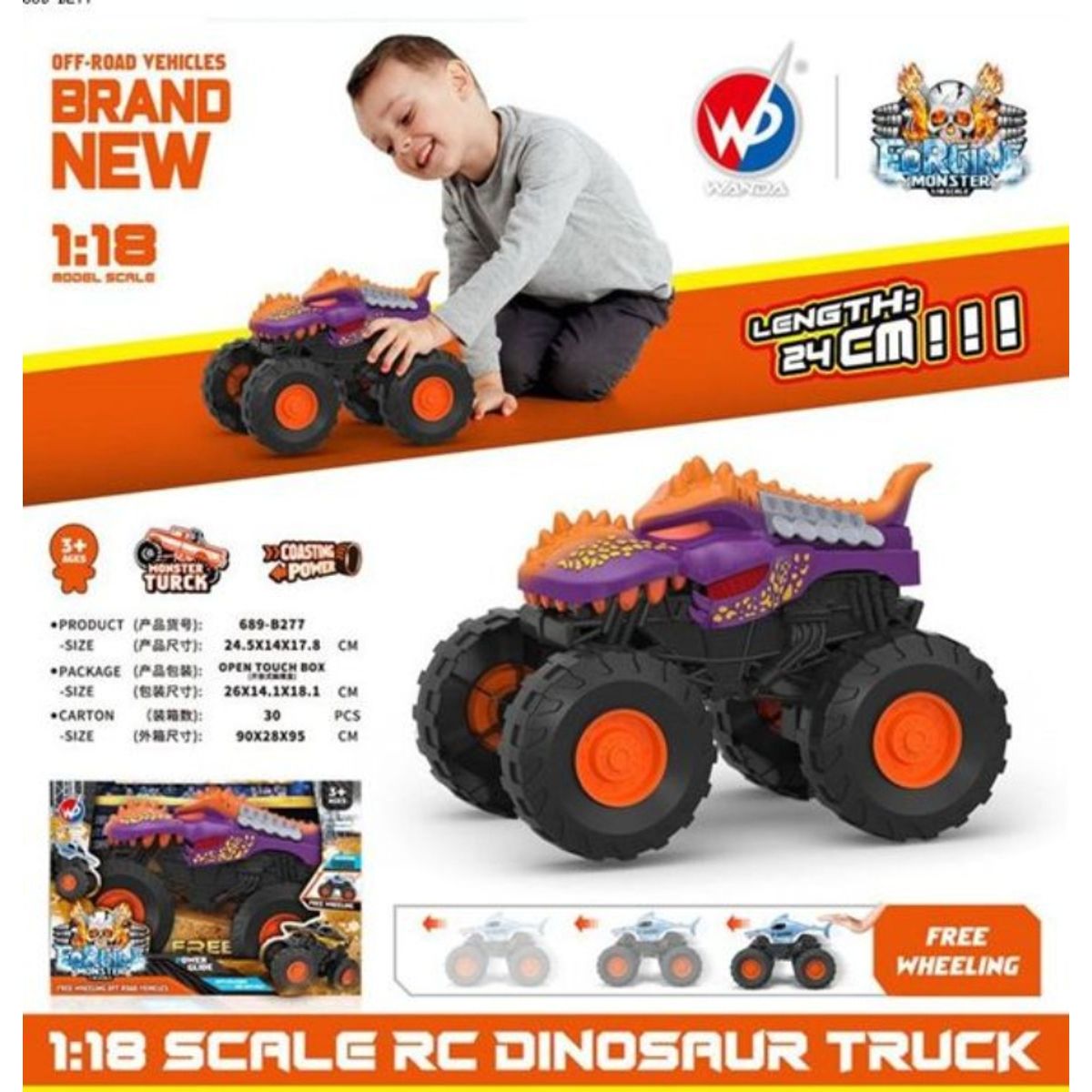 GENERICO - Juguetes De Coche Con Forma De Dinosaurio MORADO