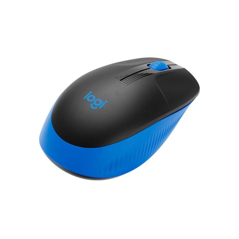 LOGITECH - Mouse Logitech Inalámbrico M190 1000 dpi Receptor USB Azul