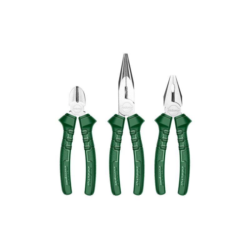 JADEVER - Set Juego Alicates 6 Pulgadas 3 Piezas JADEVER