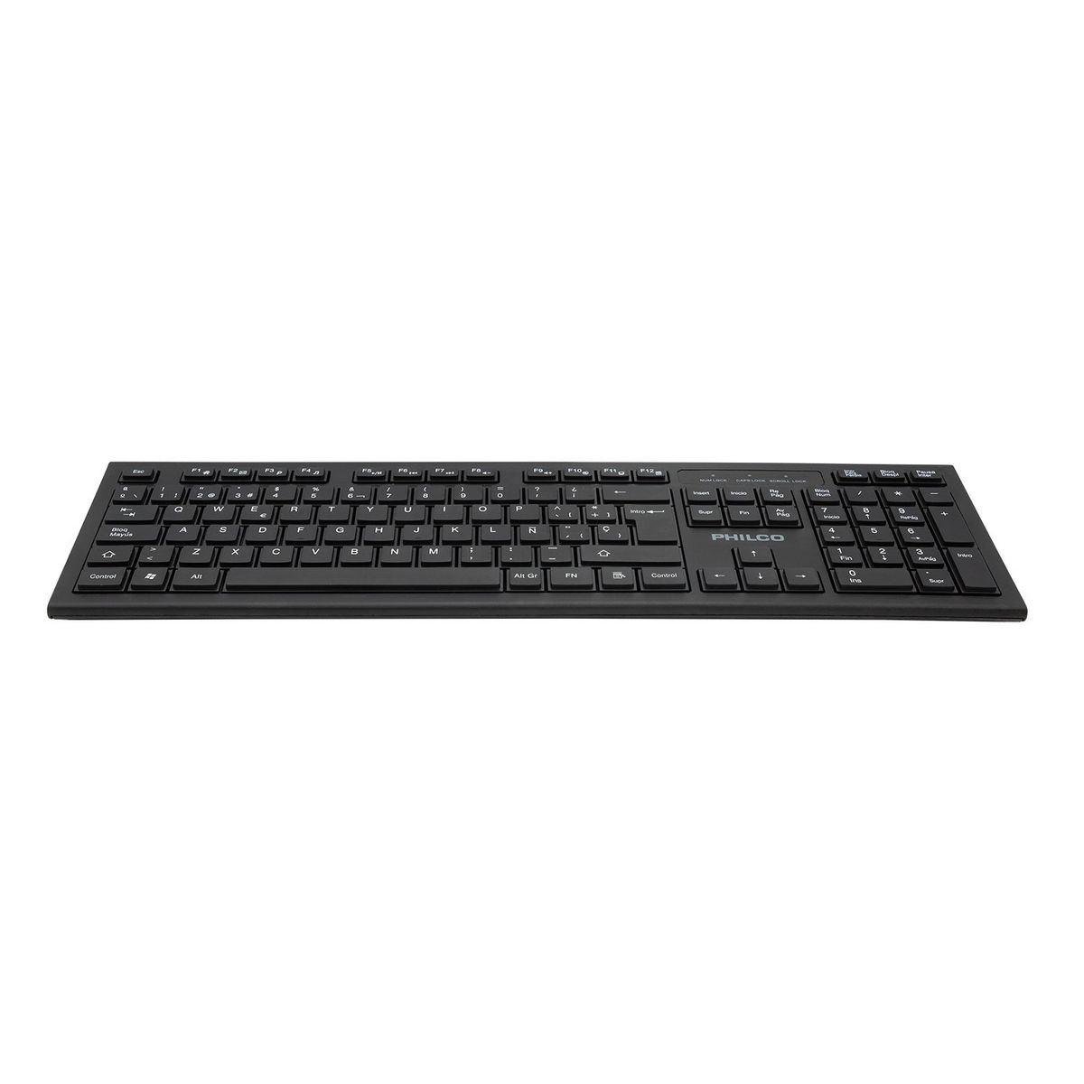 PHILCO - TECLADO INALAMBRICO ESTÁNDAR PHILCO NEGRO