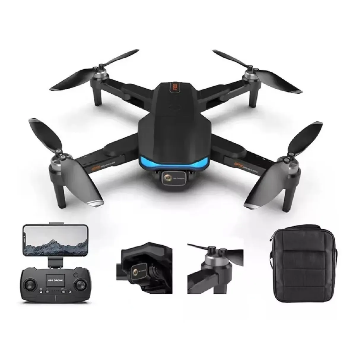 MUNDO MAGIA - Drone F188 Cámara 6k Gps Alcance 1km + 2 Baterías