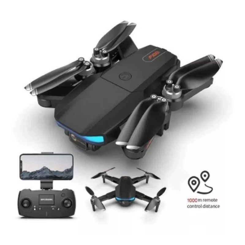 MUNDO MAGIA - Drone F188 Cámara 6k Gps Alcance 1km + 2 Baterías