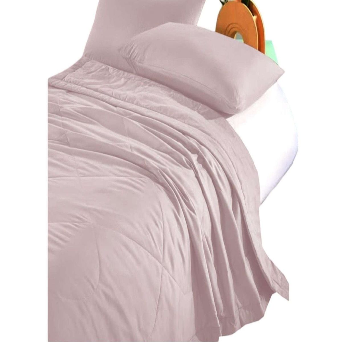 GENERICO - CUBRECAMA EXTRA DELGADO ROSA PLAZA Y MEDIA 180X220