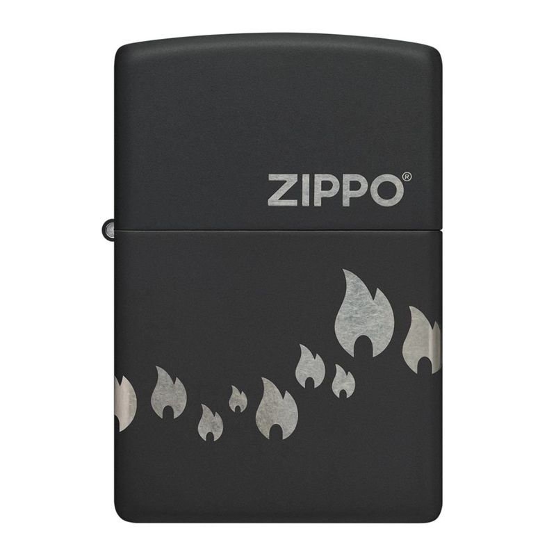 ZIPPO - Encendedor Zippo Zippo Flame Design Negro ZP48980 - Negro