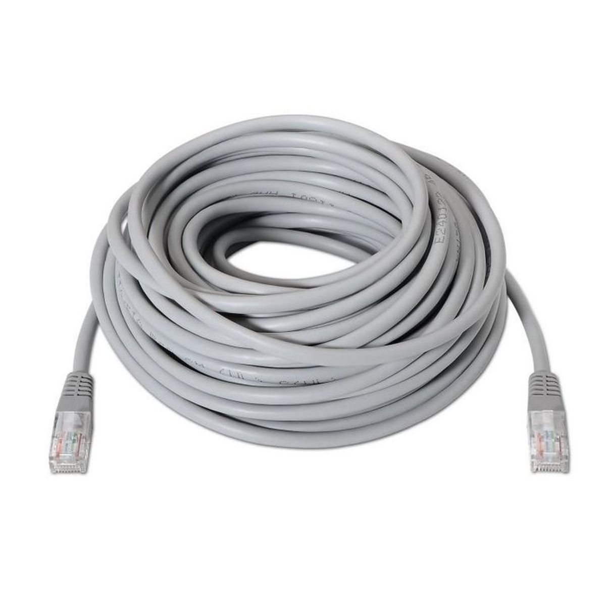 GENERICO - Cable de Red Cat 5e Blanco con Conectores RJ45 Incluidos 25 Mts