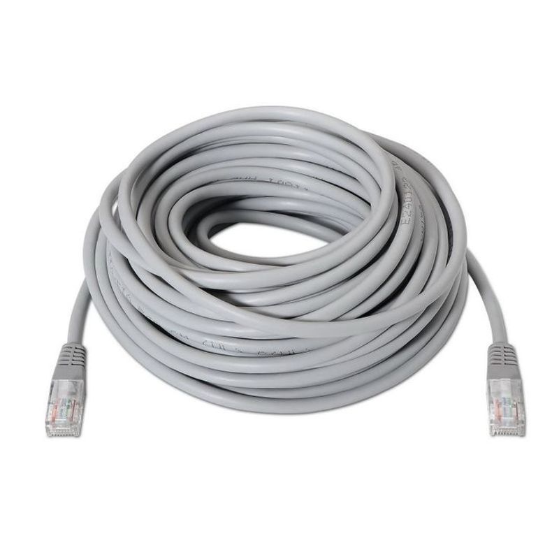 GENERICO - Cable de Red Cat 5e Blanco con Conectores RJ45 Incluidos 30 Mts