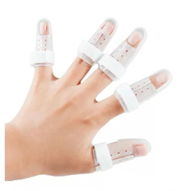 GENERICO - Ferula Inmovilizador Para Dedo Artritis Ajustables Pack 5 Unidades