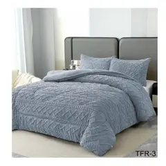 ANGELES DEL HOGAR - COBERTOR DE INVIERNO CON CHIPORRO TRENZADO KING GRIS