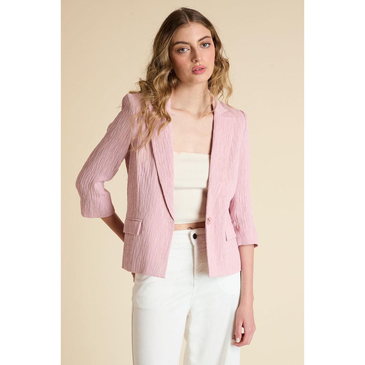 IO - Blazer Rosado Mujer Io