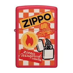 ZIPPO - Encendedor Retro Design Rojo ZP48998 - Rojo