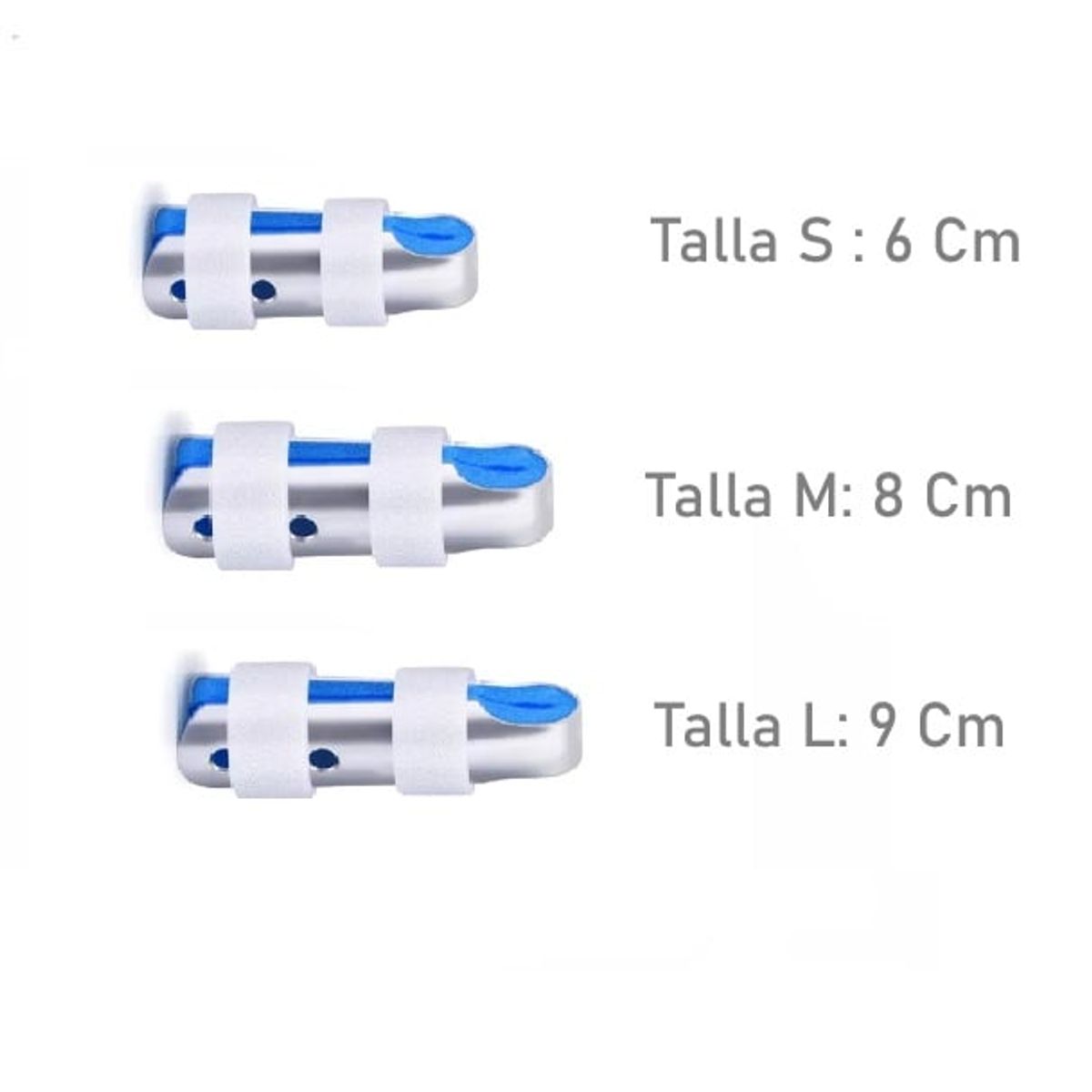 ONEDER - Ferula Inmovilizador De Dedo Con Velcro Tipo C Talla L