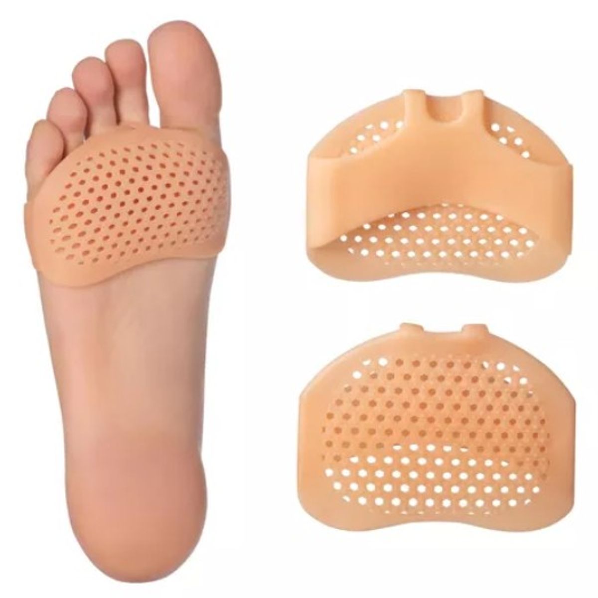 ONEDER - Plantillas Metatarso Ortopedica Silicona Almohadilla 2 Unid