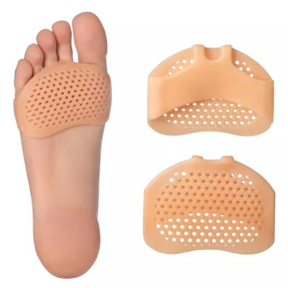 ONEDER - Plantillas Metatarso Ortopedica Silicona Almohadilla 2 Unid
