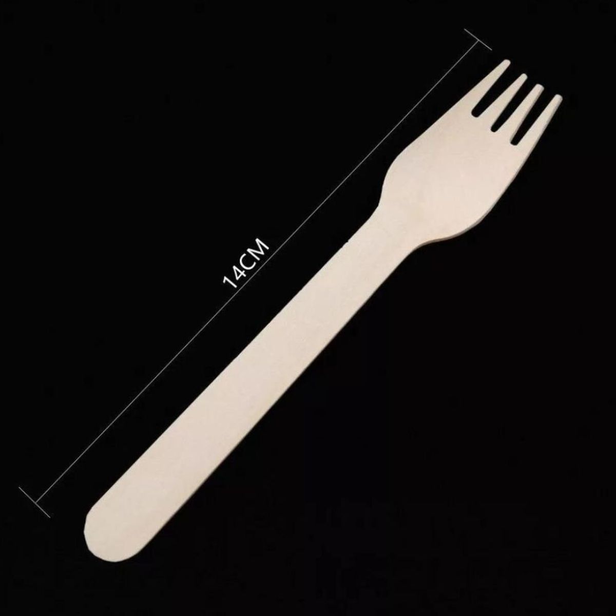 GENERICO - Tenedores De Madera 100 Unidades