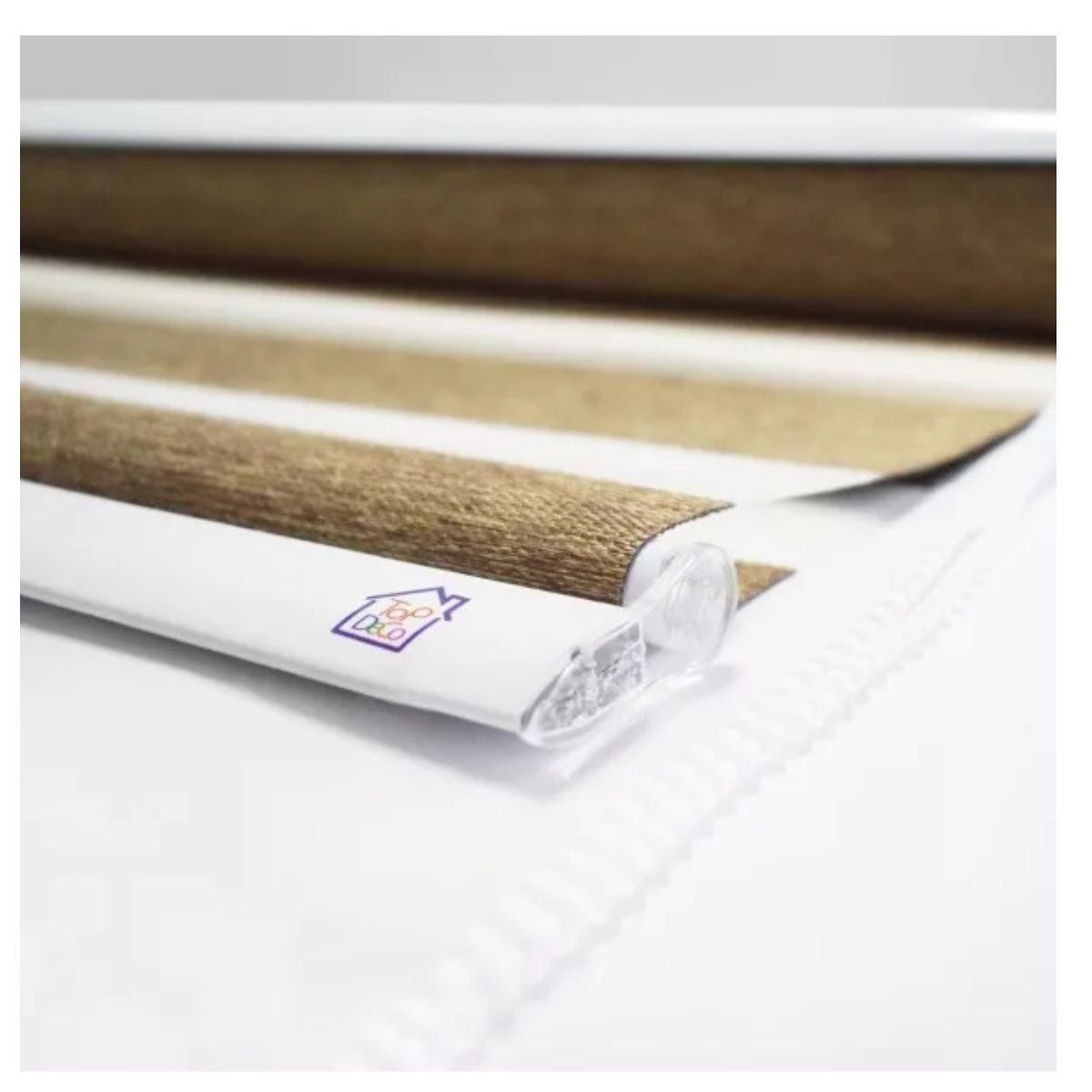 TODODESCUENTO - Cortina Roller Zebra  90x240cm - Café