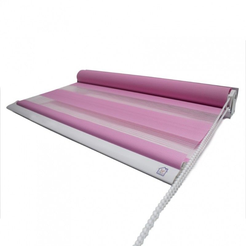 TODODESCUENTO - Cortina Roller Zebra 160x240cm - Rosado