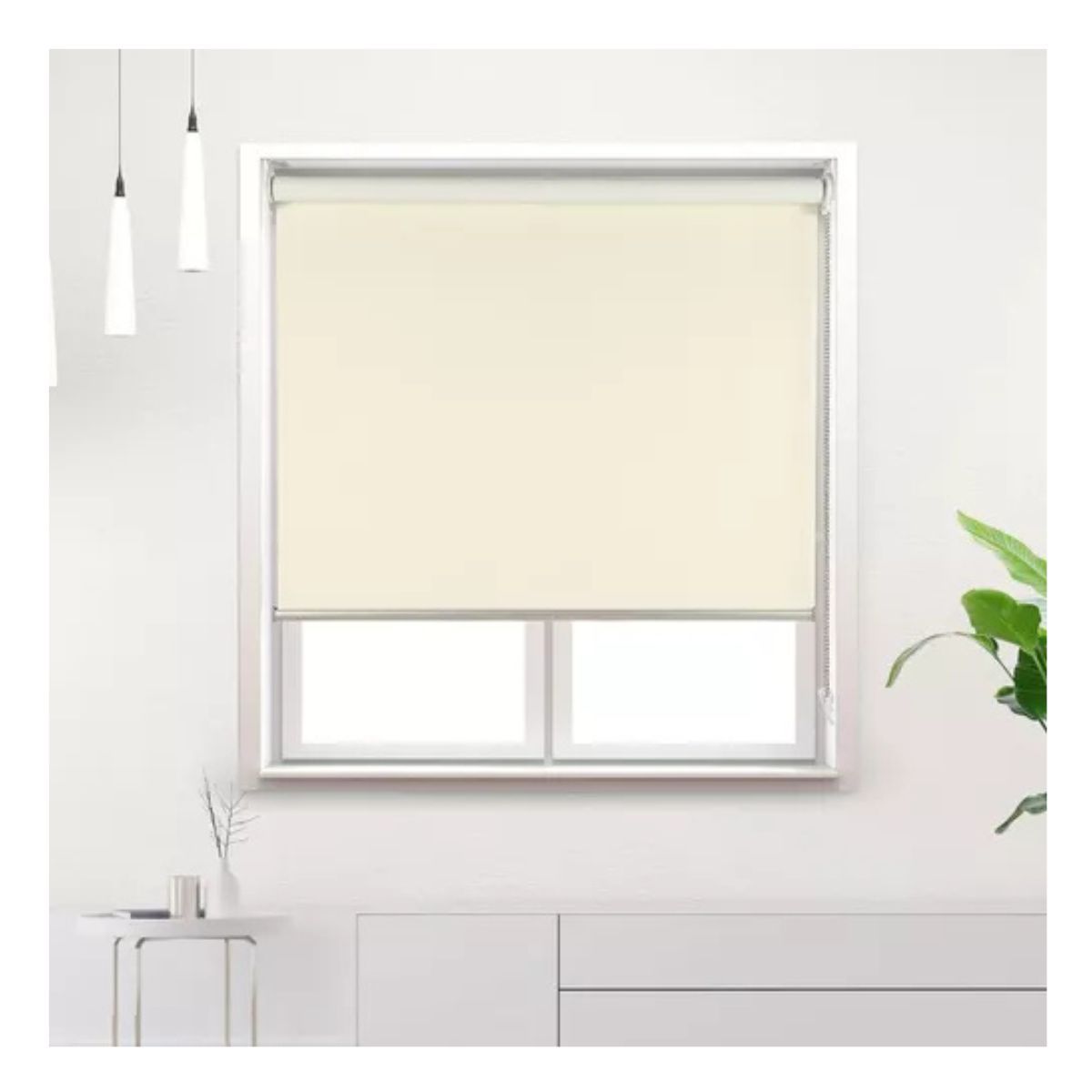 TODODESCUENTO - Cortina Roller Blackout Textura 60x240cm - Lino