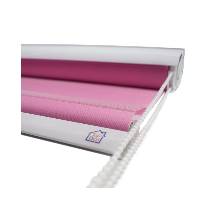 TODODESCUENTO - Cortina Roller Zebra 105x240cm - Rosado