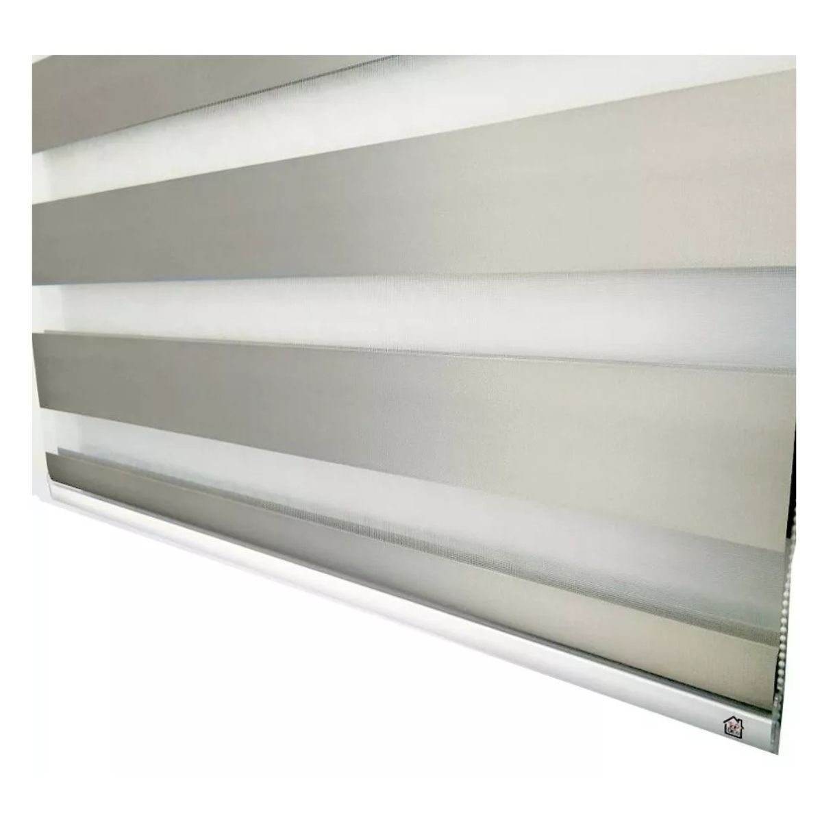 TODODESCUENTO - Cortina Roller Zebra Blackout 180x240cm - Gris