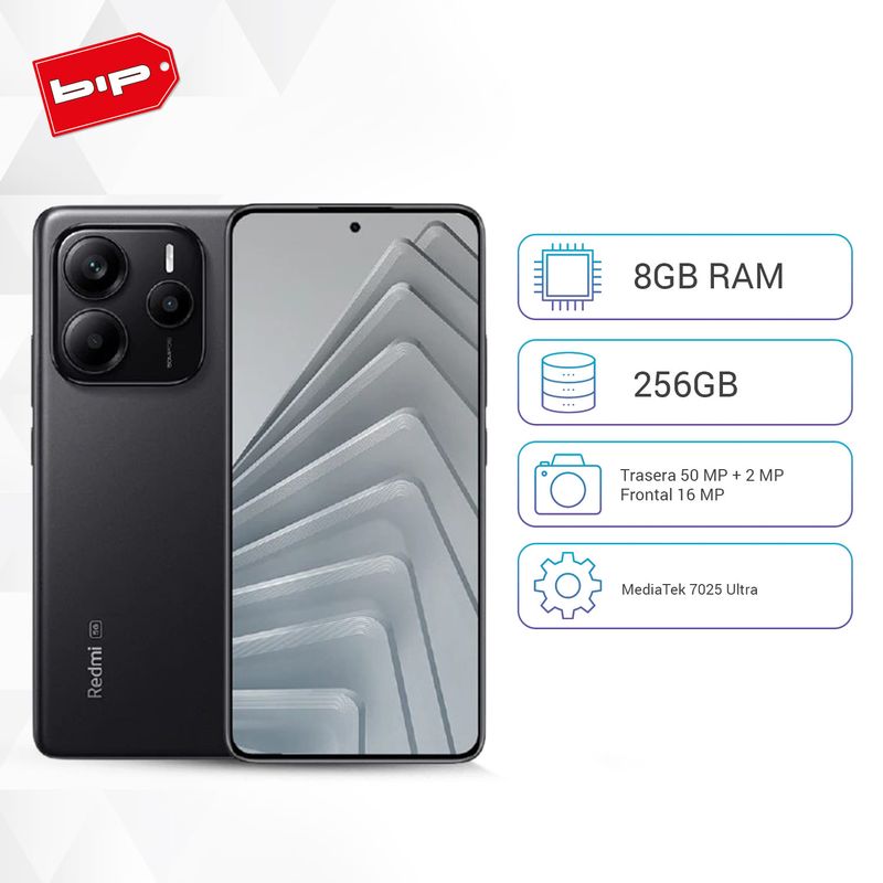 XIAOMI - Redmi Note 14 5G Midnight Black 8G RAM 256G - Nuevo