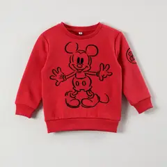 DISNEY - Poleron Cerrado Niño Mickey Current Mode Rojo