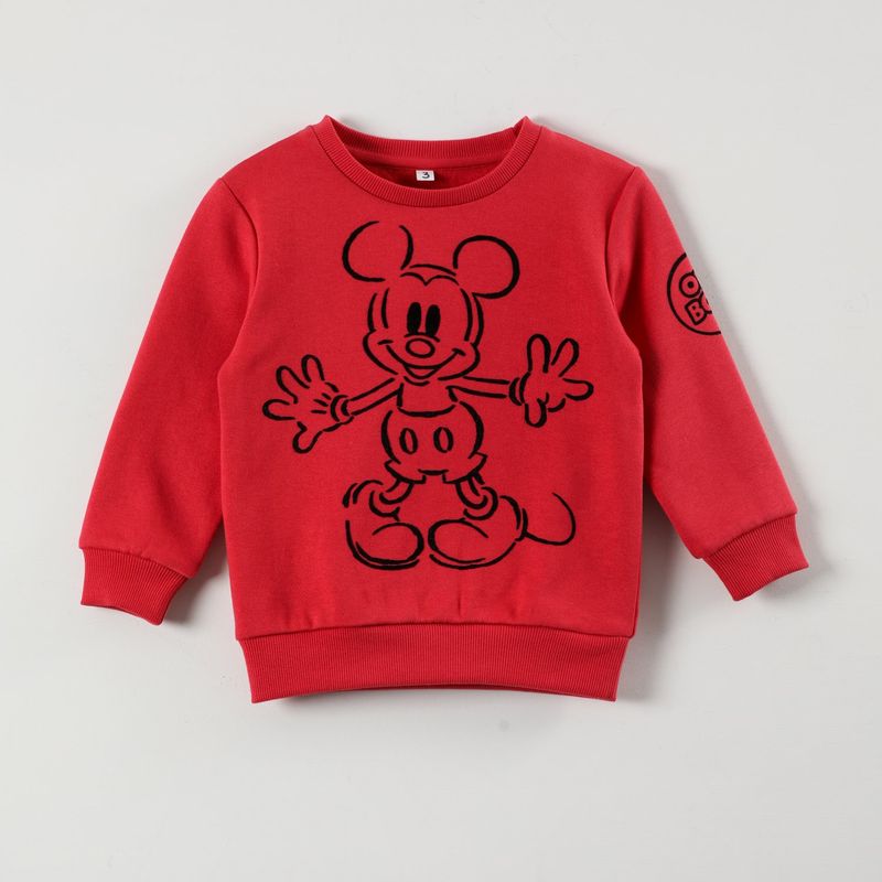 DISNEY - Poleron Cerrado Niño Mickey Current Mode Rojo Disney