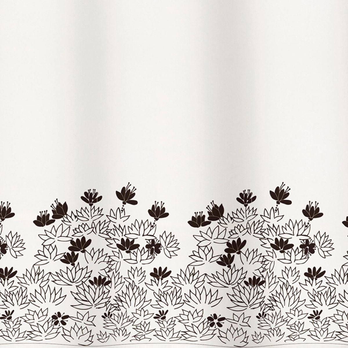 DECO EXPRESS - Cortina de baño 180x180 impermeable + 12 ganchos Santos