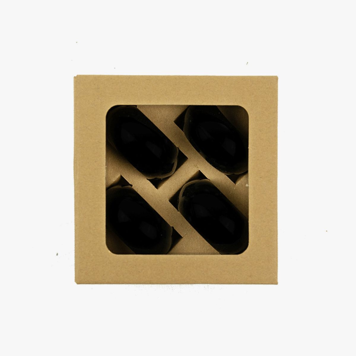 DECO EXPRESS - Set 4 Argollas Servilletas Negro