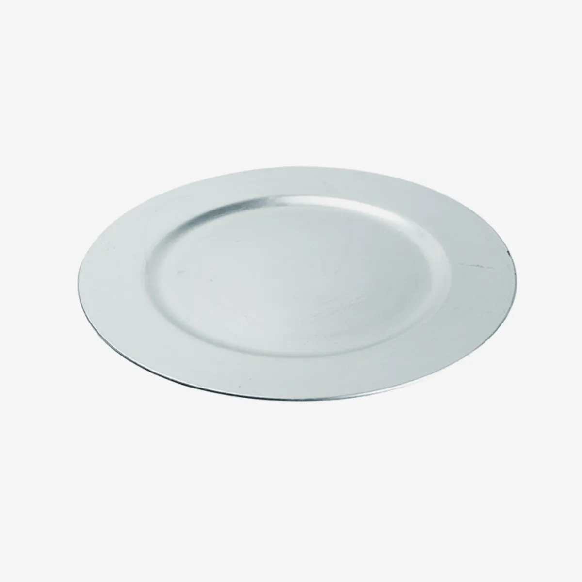 DECO EXPRESS - Plato Base Plateado Set 4 Pzs