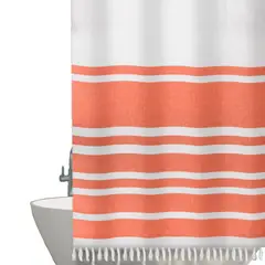 DECO EXPRESS - Cortina Baño Algodon Marinera Rustica