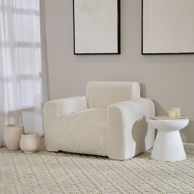 Sillon Pouf Puff Kubo con Apoyabrazos con Relleno
