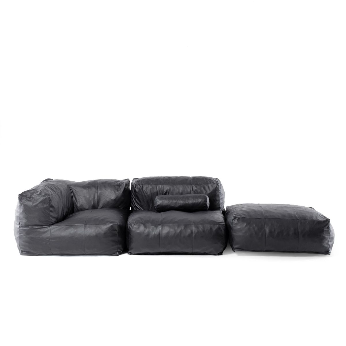 RELAN - Sillón Pouf / Puff Seccional Relan Leather Sofá Simil Cuero