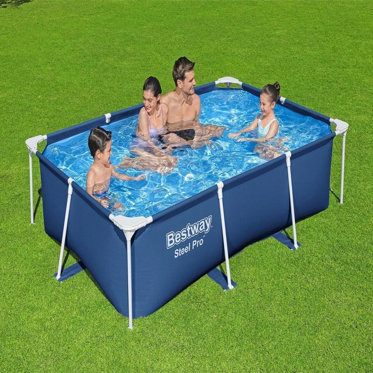 BESTWAY - Piscina Bestway Rectangular Steel Pro 259x170x61cm Azul