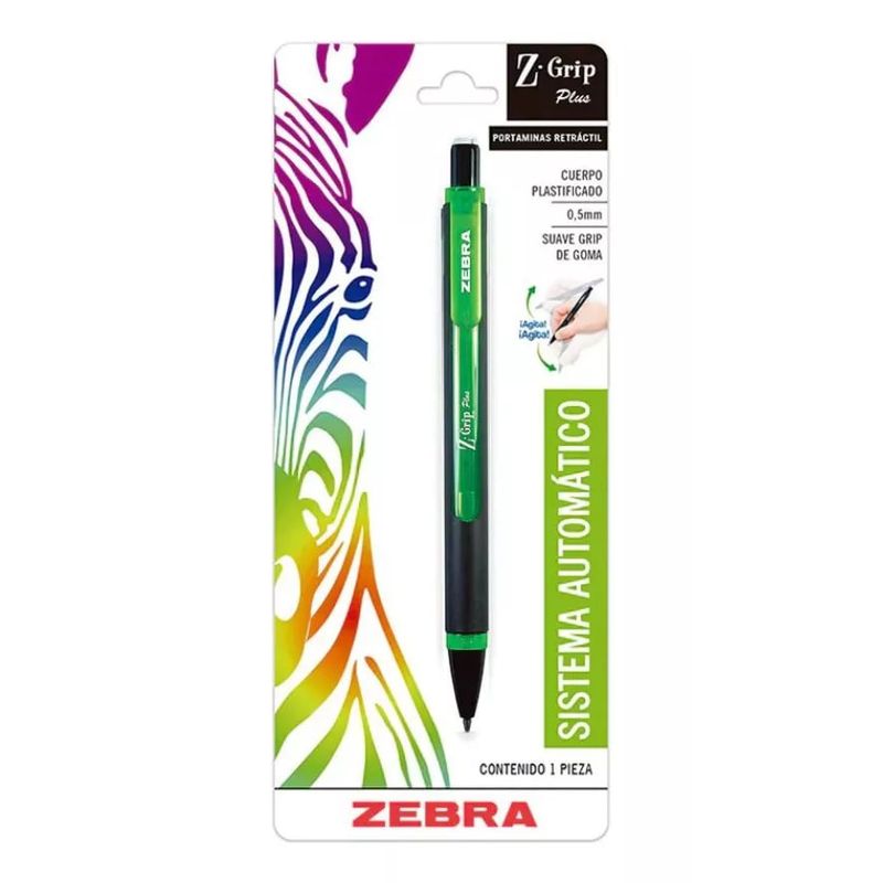 ZEBRA - Portaminas Retráctil 0.7 mm Avance De Mina Automático Zebra