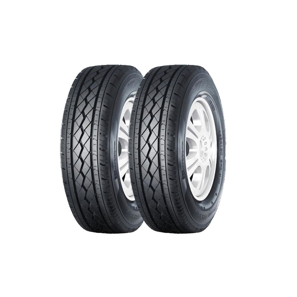 MILEKING - Set 2 Neumaticos -175R14 99/97R MK517 Mileking 8PR LTR BLK CHN