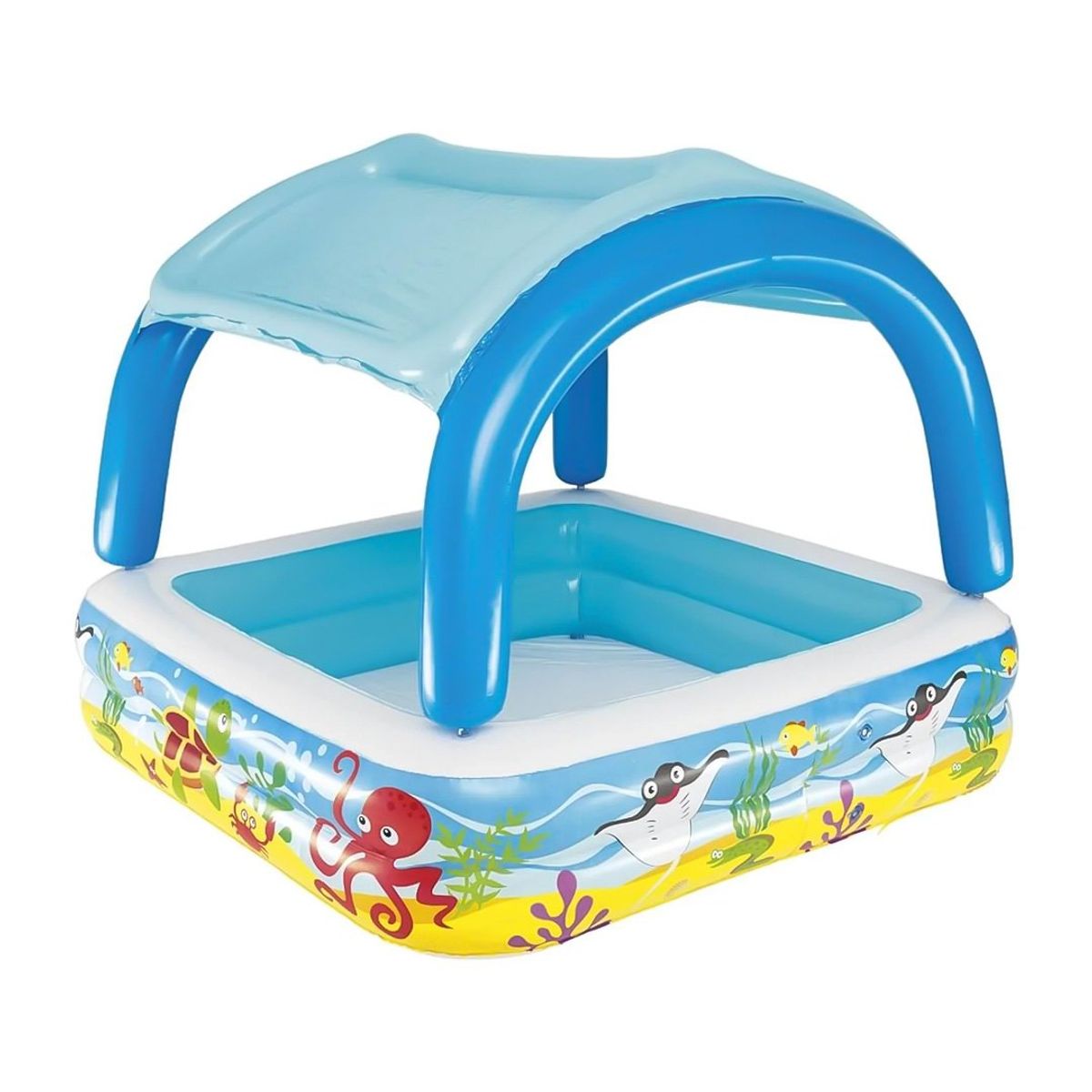 BESTWAY - Piscina Bestway Inflable con Toldo Desmontable 140x140x114cm