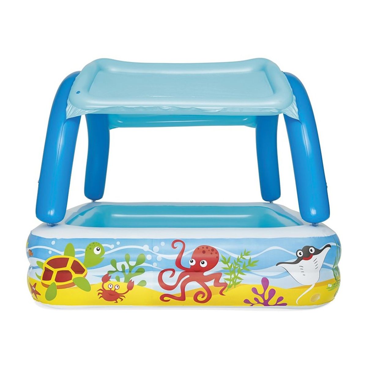 BESTWAY - Piscina Bestway Inflable con Toldo Desmontable 140x140x114cm