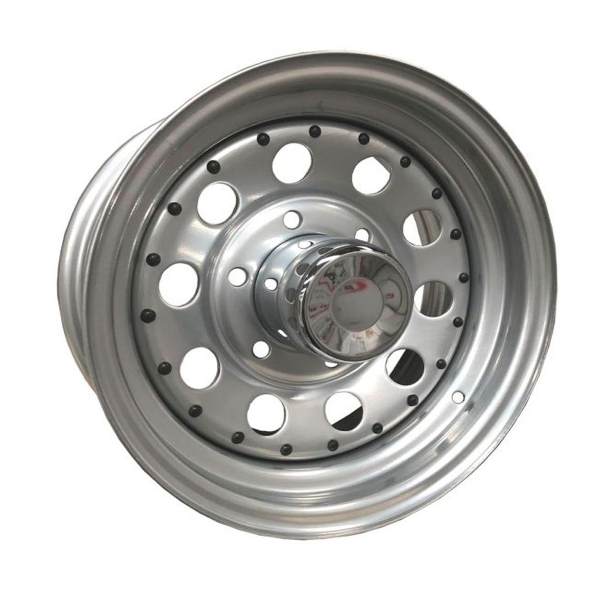 GENERICO - Set 4 Llantas - 15x7 6x139 Chevrolet Modular Gris