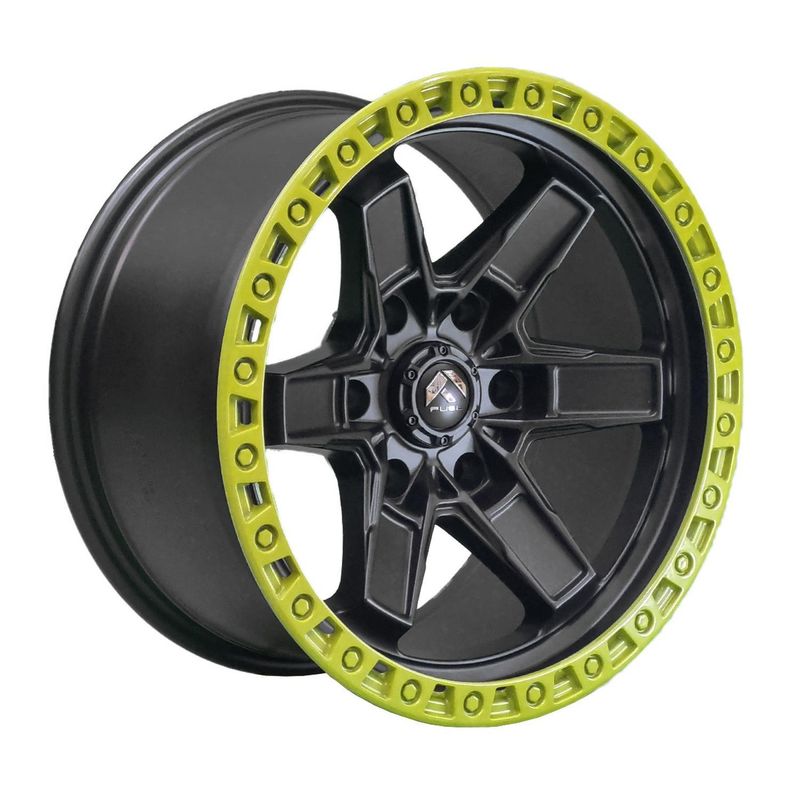GENERICO - Set 4 Llantas17x9 6x139 Et-12 Kicker6 Mb-ly-br