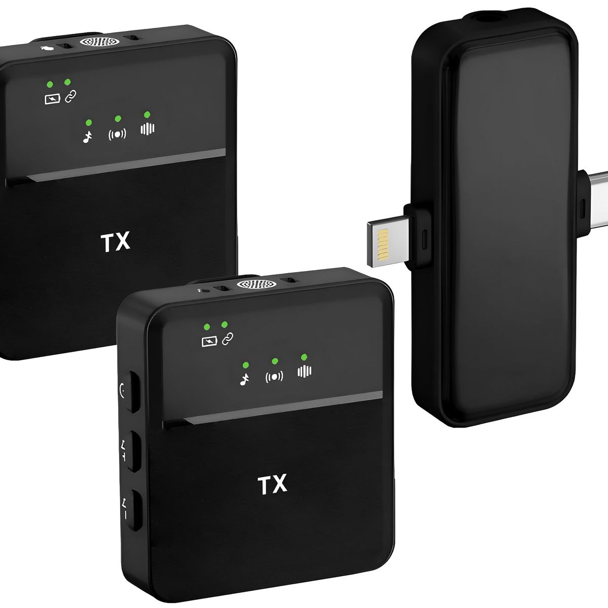 GENERICO - Pack Tripode Palo Selfie Microfono Inalambrico iPhone Usb C