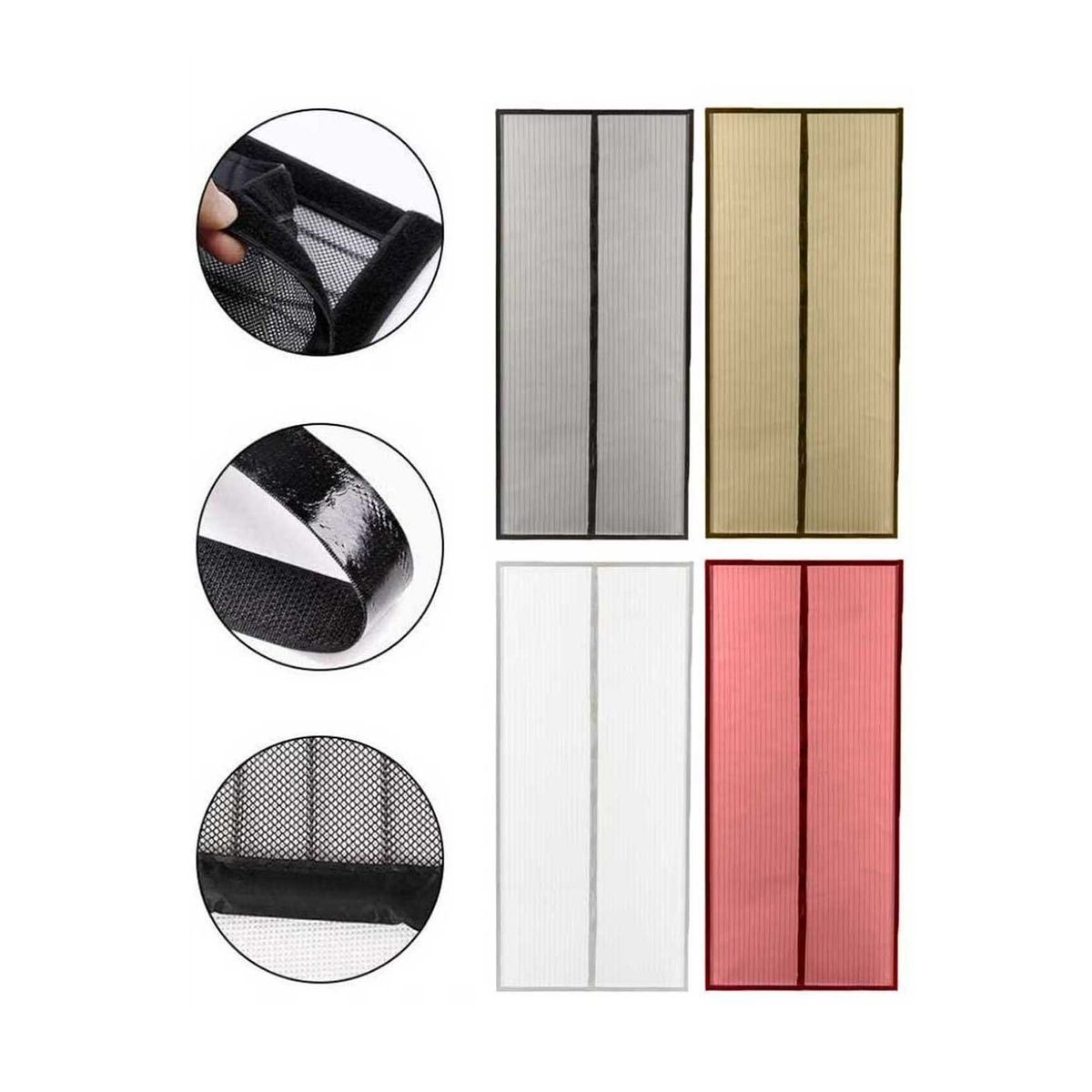 GENERICO - Malla Anti Mosquito Magnética Para Puertas 210x100cm Surtida