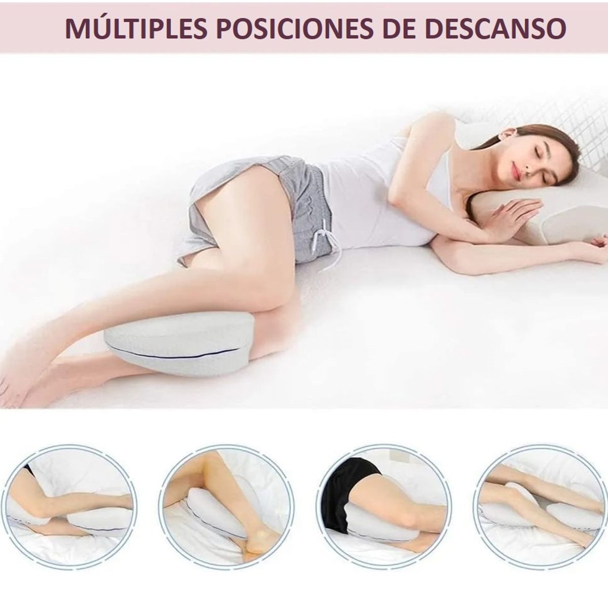 MOVI - ALMOHADA ORTOPÉDICA PARA PIERNAS EL DESCANSO PERFECTO