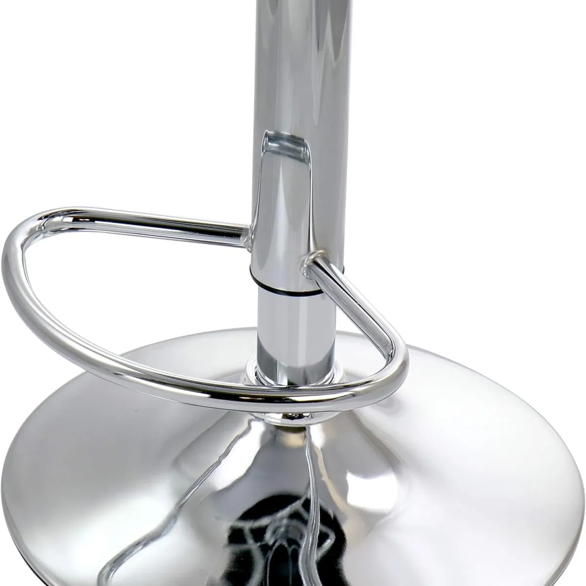 MOBOI - Pack 2 Taburete Piso Bar Altura Regulable Con Respaldo Negro