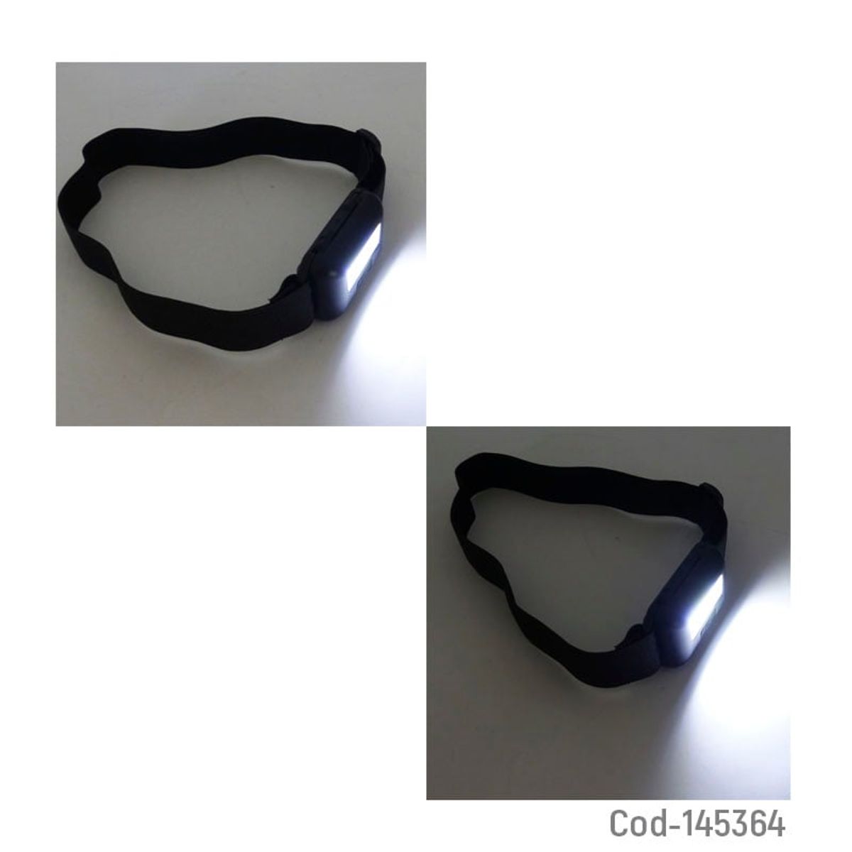 GENERICO - LINTERNA MINERO 1 LED COB MINI 10W NEGRO