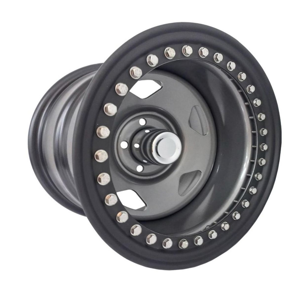 GENERICO - Set 4 Llantas 15x10 5X127 Et-38 BEADLOCK MG-FMB-CR