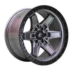 GENERICO - Set 4 Llanta 17x9 6x139 Et-12 Kicker6 Mg-lmb